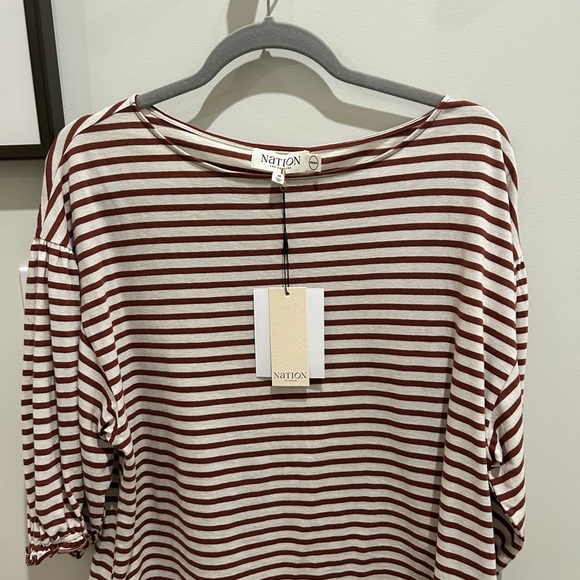 Nation Sandra Striped Boatneck Top - Picture 6 of 11